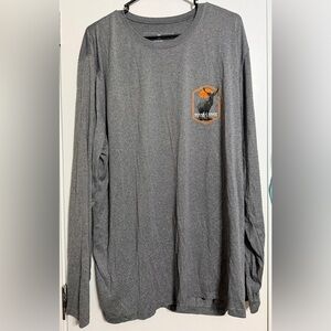 Men's Charcoal Long Sleeve Tee with Graphic NWT